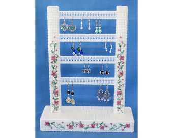 PATTERN: Posy Earring Holder in Plastic Canvas