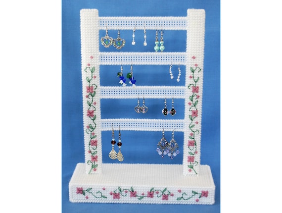 Plastic earring shop holders