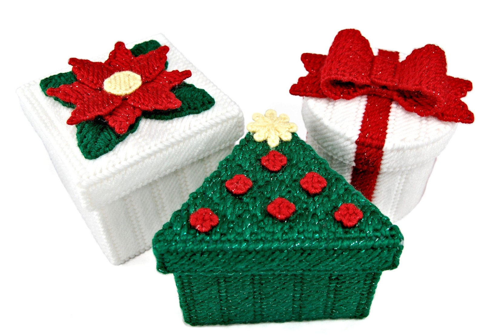 PATTERN: Christmas Boxes in Plastic Canvas - Etsy