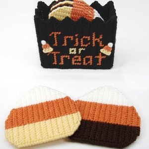 PATTERN: Candy Corn Accents in Plastic Canvas image 5