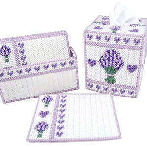 PATTERN: Lovely Lavender Set in Plastic Canvas