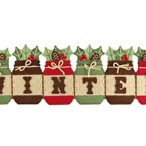 PATTERN: Winter Jars in Plastic Canvas