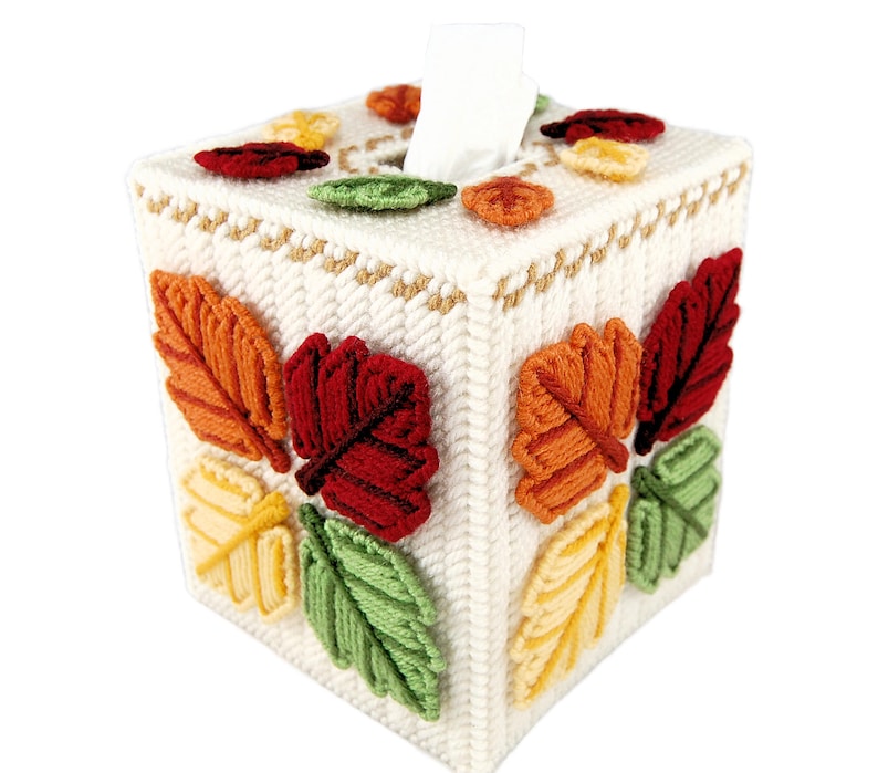 PATTERN Autumn Leaves in Plastic Canvas Etsy