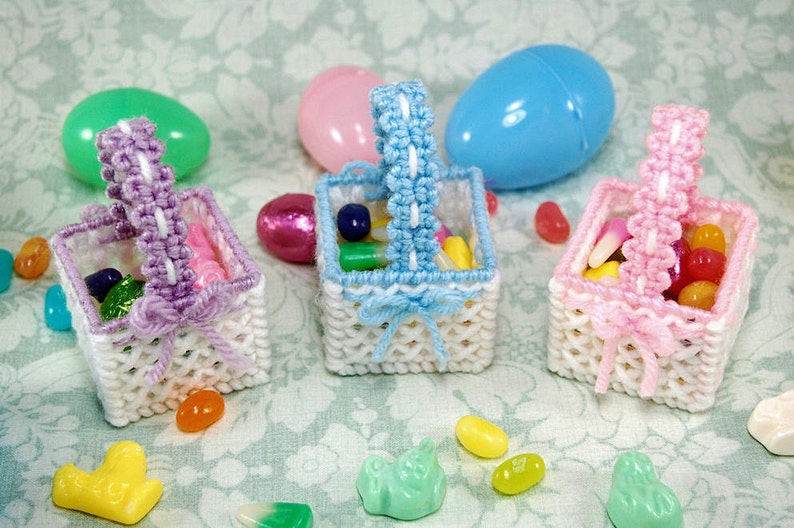 PATTERN: Lacy Easter Baskets in Plastic Canvas - Etsy