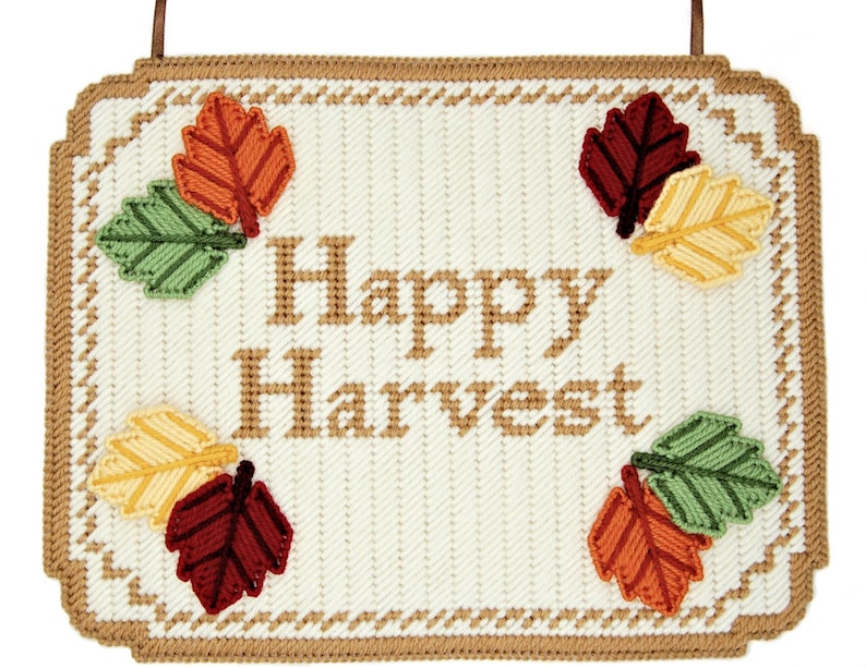 PATTERN: Happy Harvest Wall Hanging in Plastic Canvas - Etsy