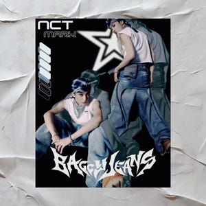 Y2K Ästhetisches NCT Mark Baggy Jeans Poster - NCT Ästhetisches Poster - NCT Mark Lee Poster