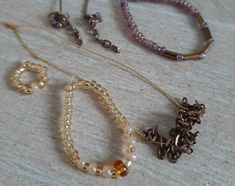 3er SET Halsketten, Ohrringe und Braceket von Fashion Doll