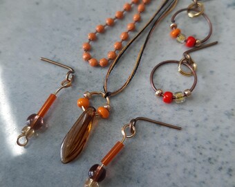 Rusty Kürbis Modepuppen Schmuck SET - Vampir Halloween