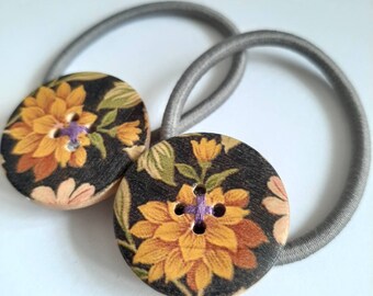 Herbstliche Chrysantheme elastische SET von 2