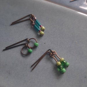 Spring Green SET de boucle d'oreille 3 paires pour poupées 1:6 et 16 image 6