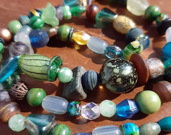 Perlen Extravaganza Halskette 5 GRÜN