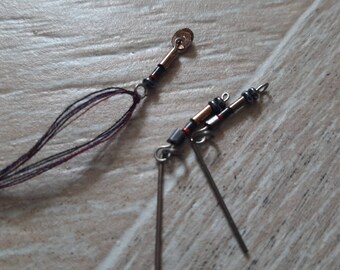 PUPPENSCHMUCK SET in Petrol Schwarz und Kupfer 1:6 Modepuppe