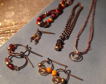 Foxy Herbstliche Modepuppe Schmuck SET x 6