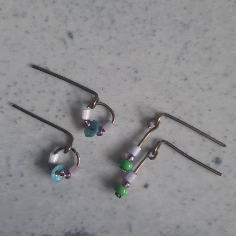 Pastel Spring SET of earring 3 pairs for 1:6 and 16 dolls image 6