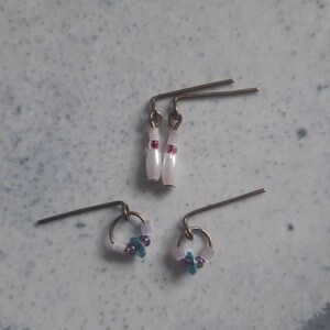 Pastel Spring SET of earring 3 pairs for 1:6 and 16 dolls image 8