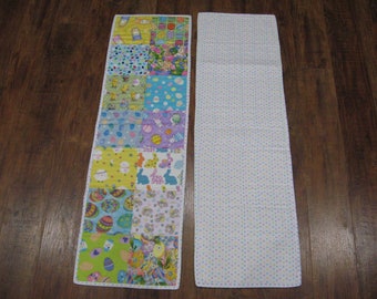 Easter Table Runner Machine Quilted 11"w X 38"L 14 Different Prints