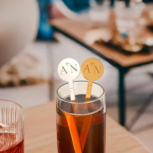 Personalized Wedding Stir Sticks | 50 PCS Name Drink Stirrers  | Acrylic Cocktail Stirrers | Wedding Swizzle | Swizzle Sticks