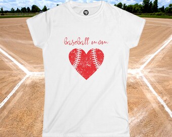 Baseball Mom Women's Softstyle Tee