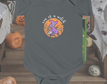 Son of a Witch Halloween Baby Bodysuit, Spooky Season Outfit