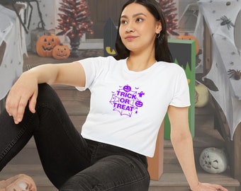 Trick or Treat Halloween Women's Crop Top