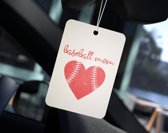 Baseball Mom Car Air Freshener