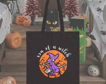 Son Of A Witch Halloween Tote Bag