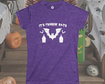Frickin' Bats Halloween Graphic Tee, Women's Softstyle Shirt