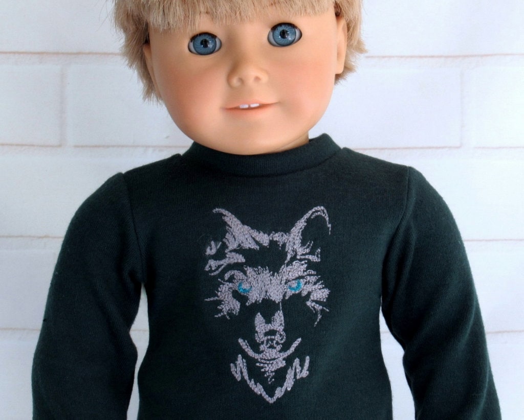 Elf Size Christmas Tee Shirt 18 inch American Boy Doll Ringer T-Shirt