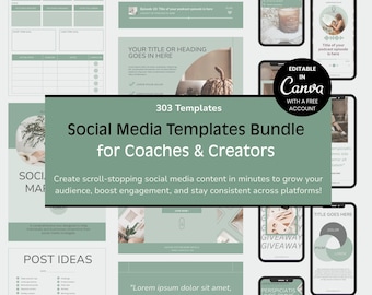 Canva-sjablonen voor sociale media voor coaches en makers