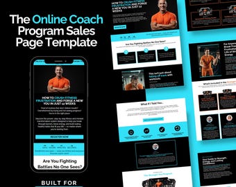 Coach Sales Page Template: Systeme.io Sales Funnel Bundle (Digital Download)