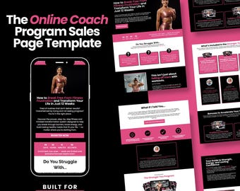 Coach Sales Page Template: Systeme.io Sales Funnel Bundle (Digital Download)