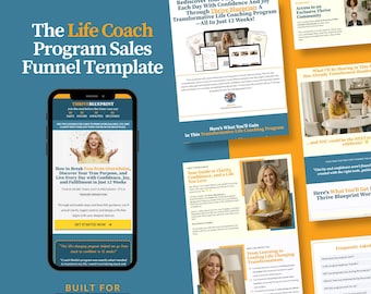 Life Coach Sales Funnel Template: Systeme.io Design (Digital Download)