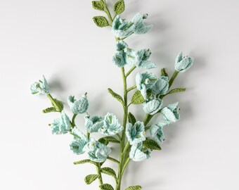 Handmade Crochet Bougainvillea Stems (Set of 3): Floral Centerpiece