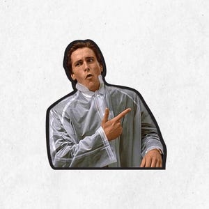 American Psycho | Vinyl Sticker | Peeker | Peekers | Durable Waterproof | UV Resistant | Resistant Decals | Car Sticker | Stickers
