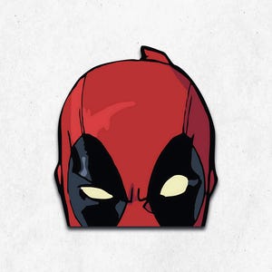 Deadpool Peeker | Vinyl Sticker | Peeker | Peekers | Durable Waterproof | UV Resistant | Resistant Decals | Car Sticker | Stickers