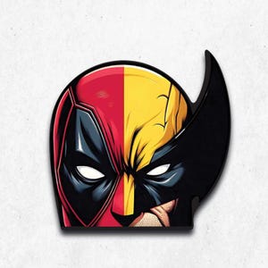 Deadpool And Wolverine | Vinyl Sticker | Peeker | Peekers | Durable Waterproof | UV Resistant | Resistant Decals | Car Sticker | Stickers