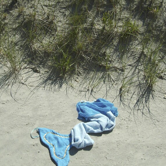 Mermaid Tail Towel in Blue Il_570xn