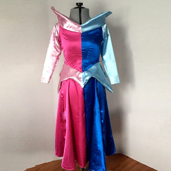 sleeping beauty pink and blue dress