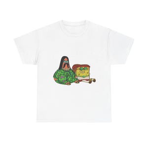 Spongebob Aesthetic T-shirt, uniseks T-shirt, cartoon graphic T-shirt, nieuwigheidscadeau