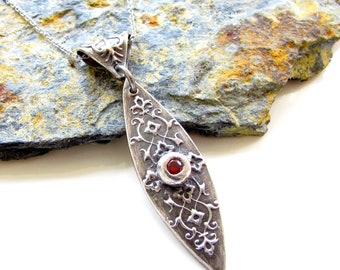 Collier en argent - Vu sur le Vampire Diaries - Vous avez percé mon collier d'âme - Pendentif en argent fin - Collier en argent fin - Fabriqué sur commande