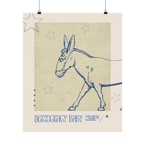 Democrat House Art, Democracy Poster, Aesthetic Political, Democracy Baby, Progressive Artwork, Woke Liberal, Political Art, Election 2024