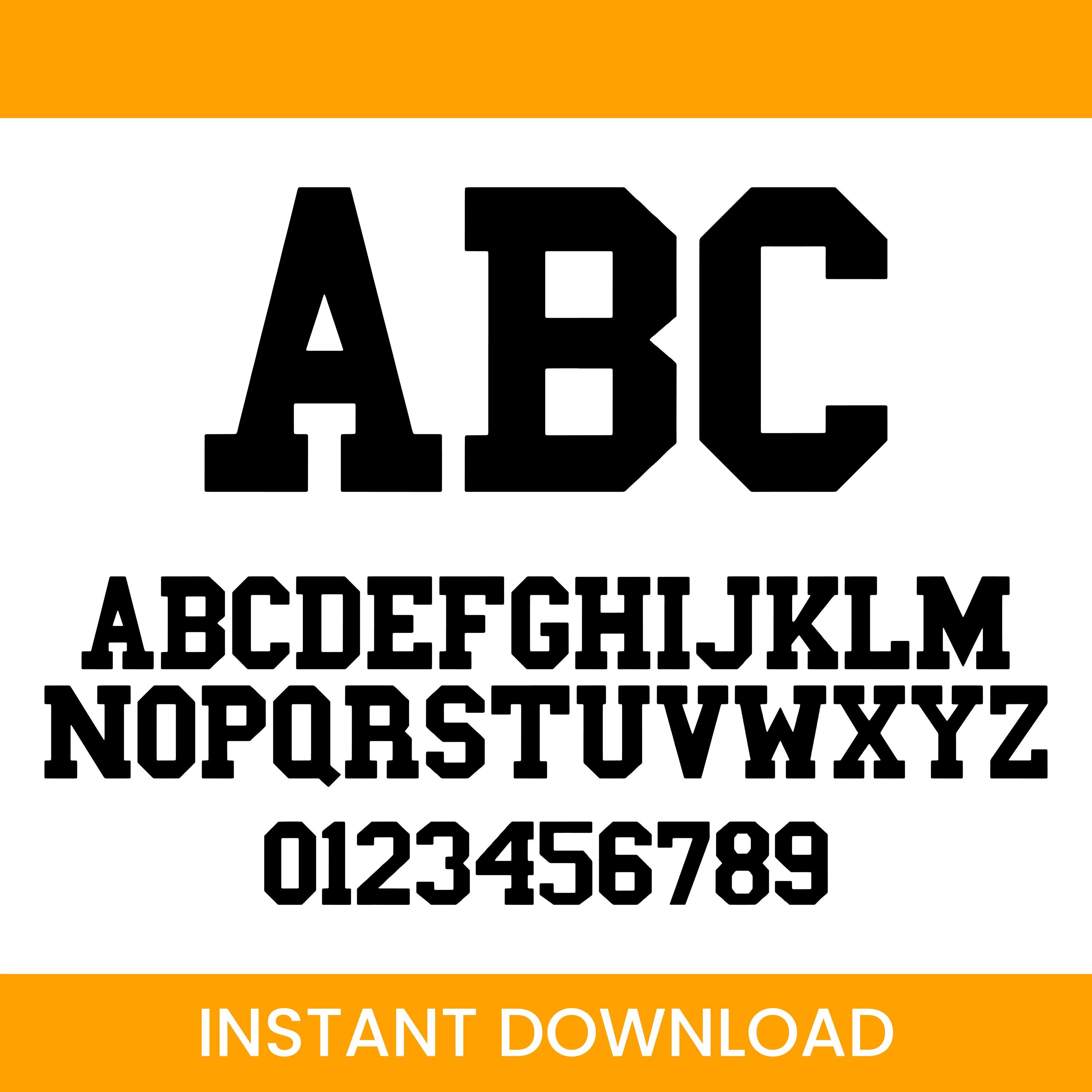 Varsity Font SVG, Varsity Letters Svg, Sports Font, College Font ...