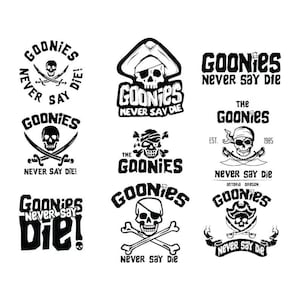 Goonies Never Say Die Svg png, Goonies Inspired svg, Goonies png svg, The Goonies svg, Goonies Never Say Die PNG file for sublimation