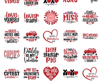 Valentine's day svg bundle, Valentine Day Svg, Retro Valentine svg png, Valentine Design for Shirt, Trendy Heart Love Cricut Sublimation