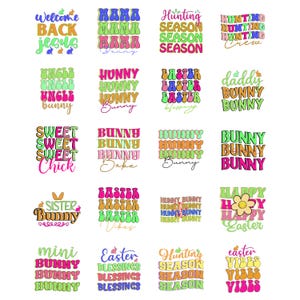 Easter SVG Bundle, Happy Easter SVG, Easter Bunny SVG, Easter Hunting Squad svg, Easter Shirts, Easter for Kids, Cut File Cricut, Silhouette