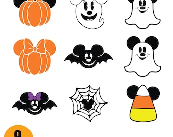Mickey Halloween SVG, Mickey and Minnie Halloween SVG, Mouse Halloween svg, Cartoon Halloween svg, Kids Halloween svg, SVG Mickey Halloween
