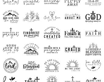 Christian SVG Bundle, Christian Svg, Religious Svg, Faith Svg, God Svg, Jesus Svg, Bible Verse Svg, Christian Cut Files, Cricut, Png, Svg