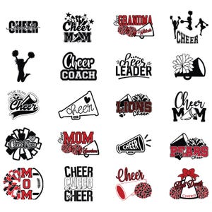 Cheer SVG Bundle, Cheerleading SVG, Cheer svg, Cheer Squad svg, cheer team svg, cheerleader girl svg, cheer mom svg, cut file cricut