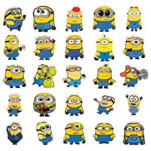 Mega Minions Svg Bundle, Minions Png, Minions clipart, Despicable Svg, Layered SVG, Minions Faces Svg, Digital file, Cricut, Silhouette