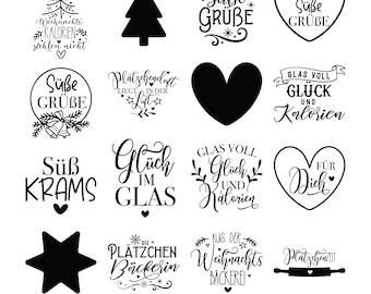 Deutsche Plotterdatei Weihnachten, Schriftzüge Weihnachten deutsch, Weihnachtshäuser ,Plotterdatei Home, Winterzauber ,Weihnachten svg